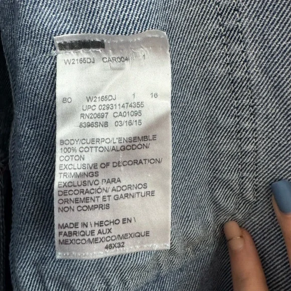 Dickies Classic Blue Denim Overalls Size 46x32 - Picture 3 of 7